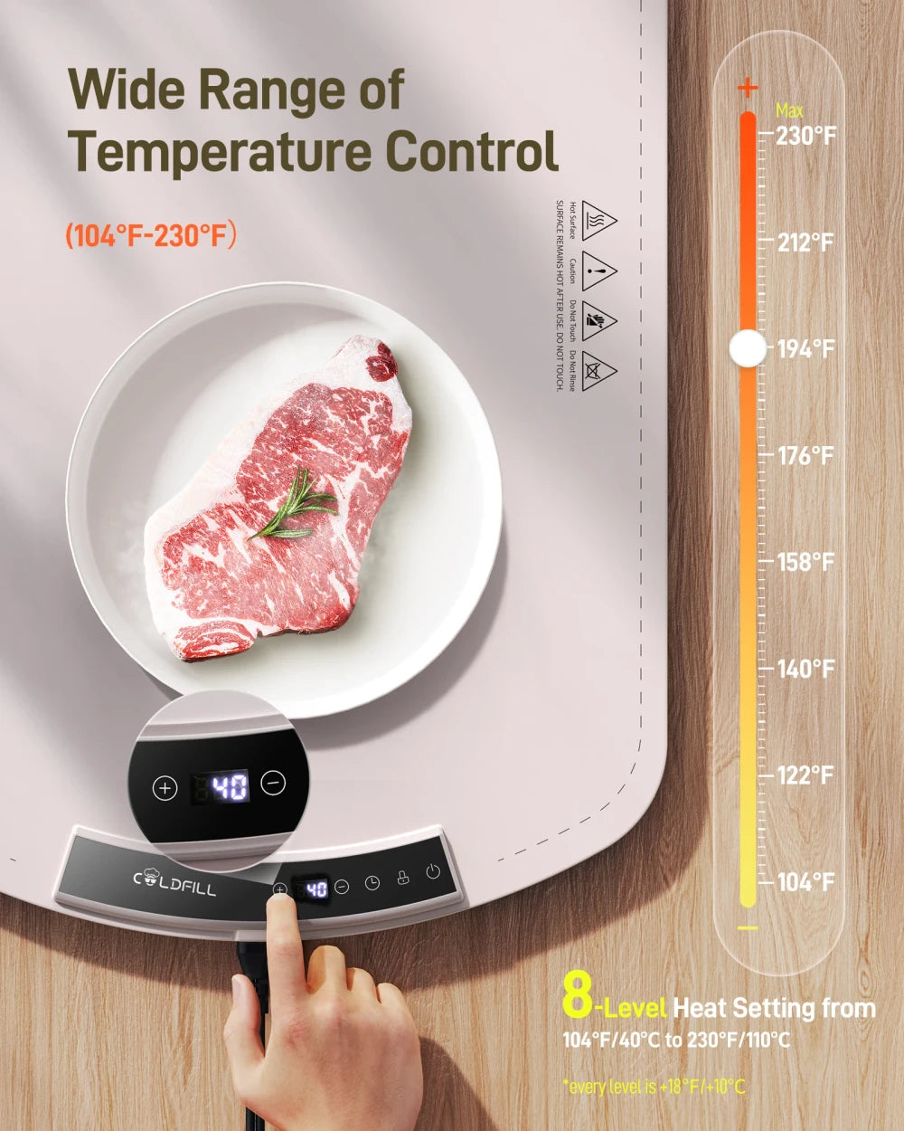 Roll-Up Electric Food Warming Mat